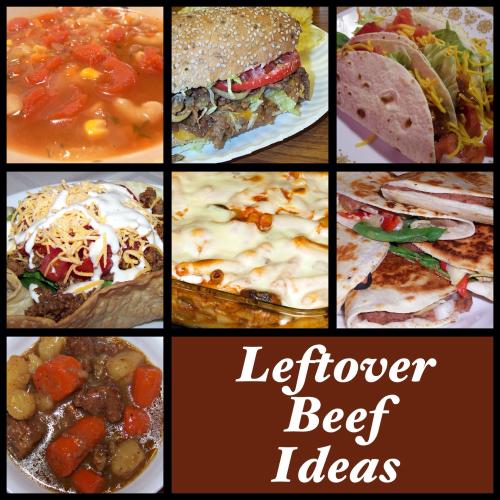 Ideas to do with leftover beef.