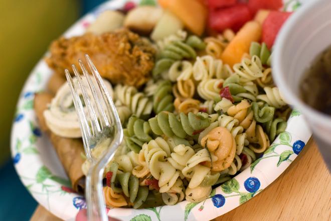 Picnic pasta plate.