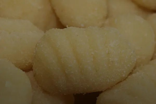 Uncooked potato gnocci.
