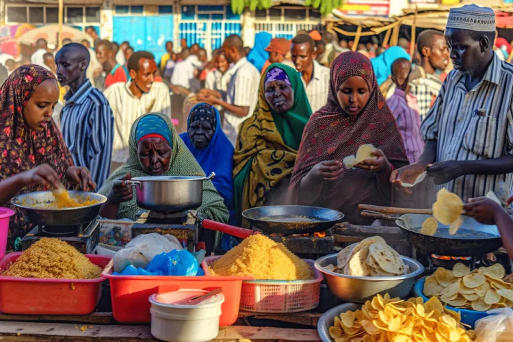 East African street food culture.