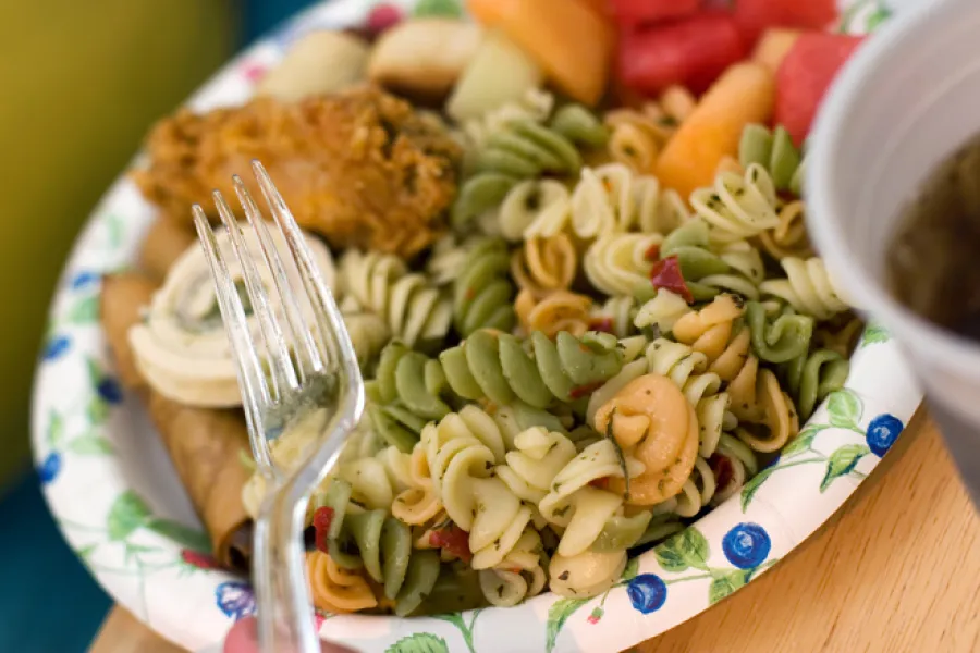 Picnic pasta plate.