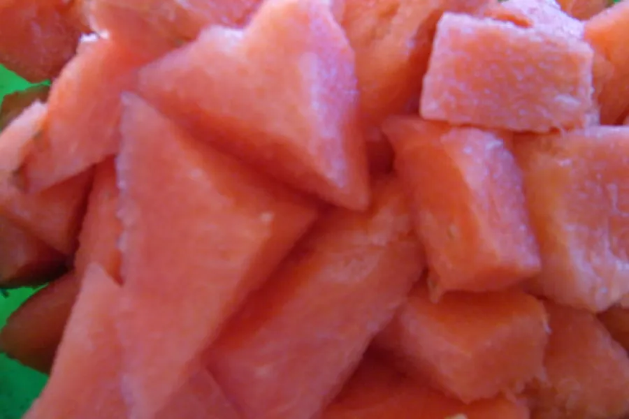 Watermelon chunks.