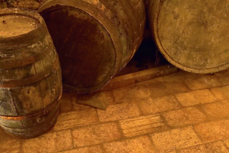 Wine casks.