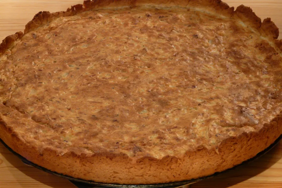 Zwiebelkuchen, a German onion tart.