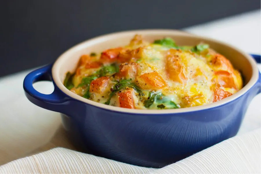 Personal breakfast casserole.