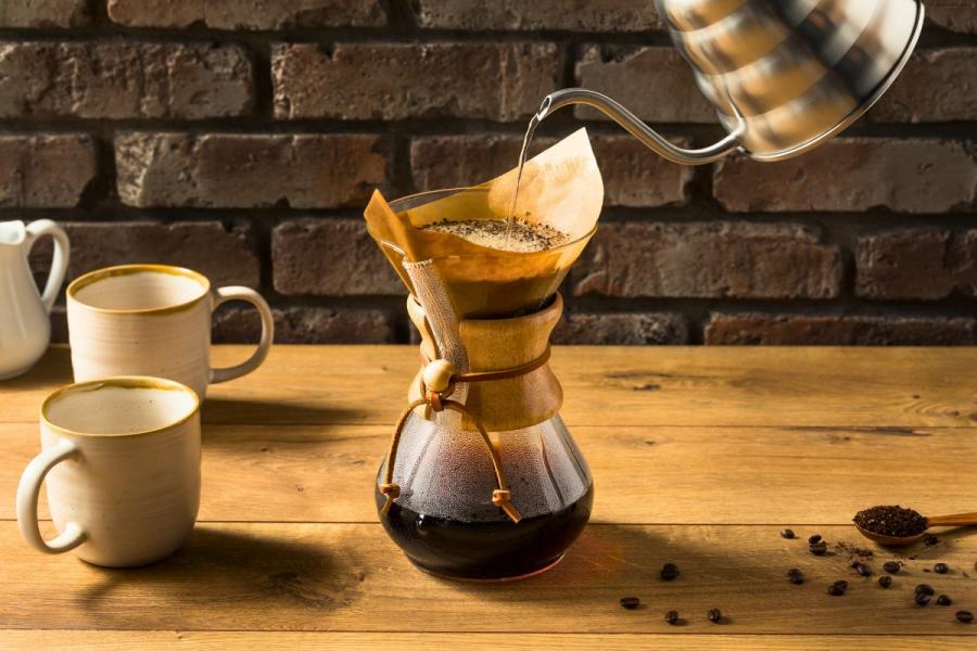 Home made pour-over coffee.