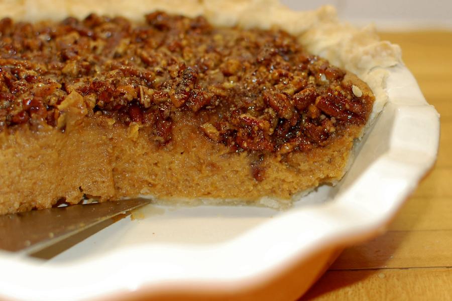 A healthier southern sweet potato pie.