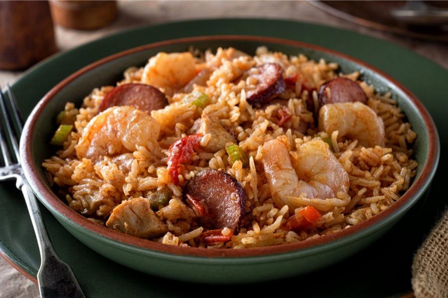An aromatic jambalaya.